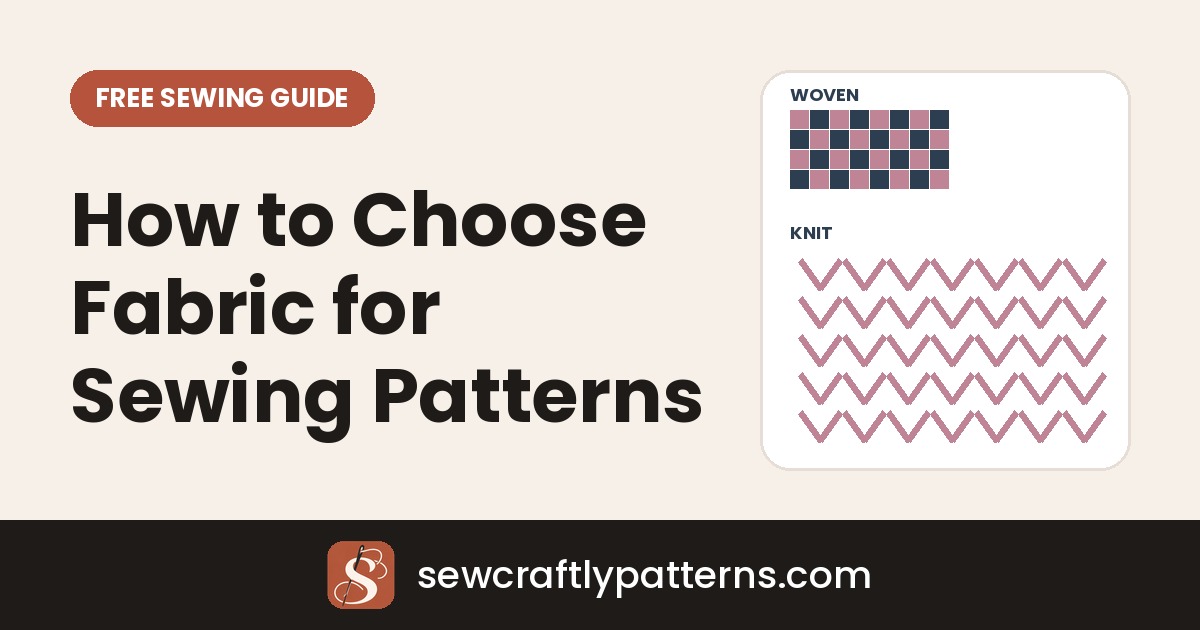 How to choose fabric for sewing patterns: woven versus knit fabric guide