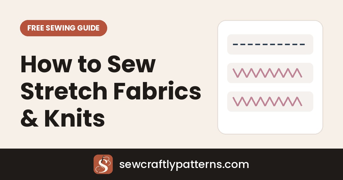 How to sew stretch fabrics and knits: straight stitch versus zigzag stretch stitch