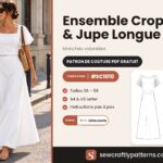 Patron ensemble deux pièces gratuit en PDF, SC1010