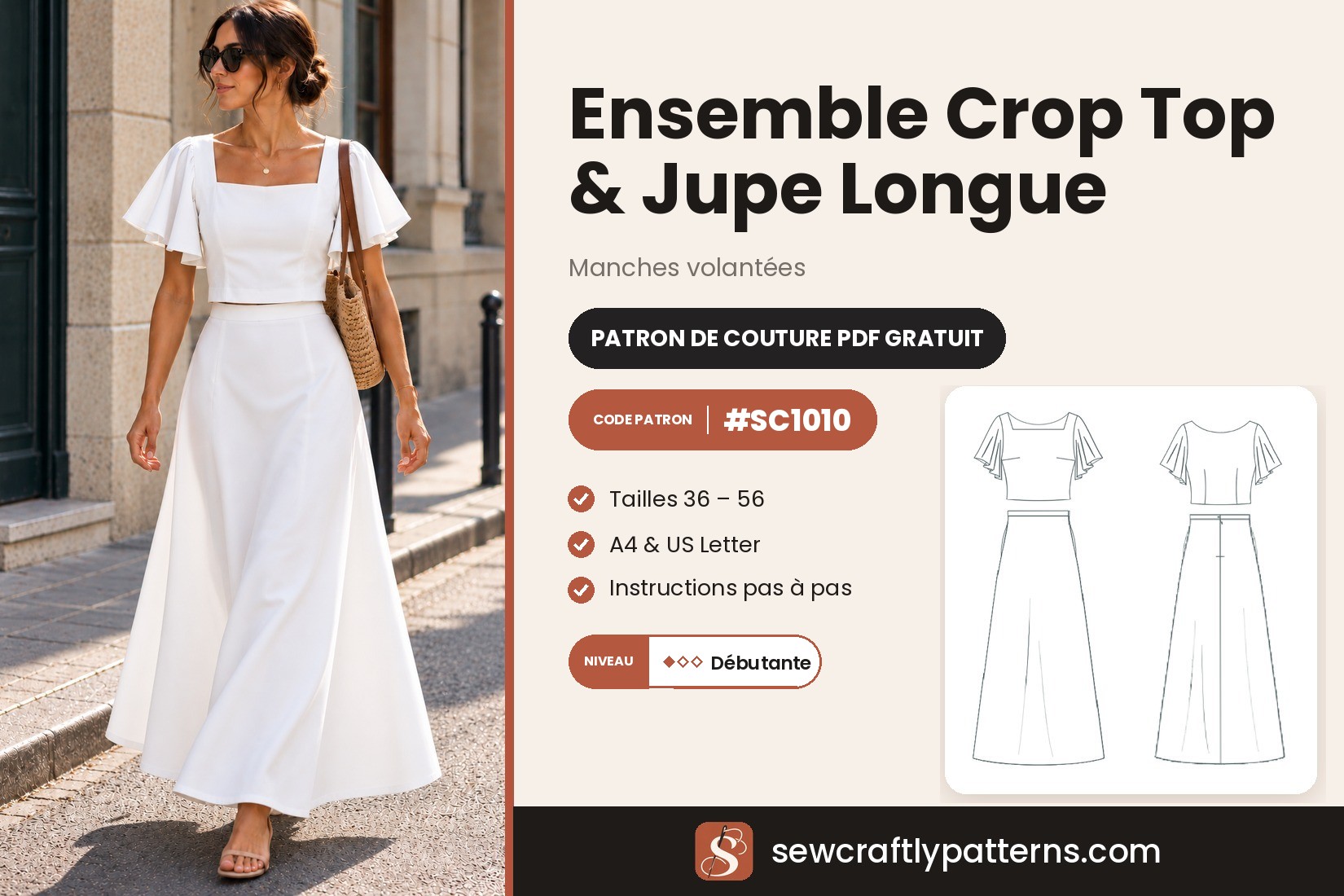 Patron Ensemble Deux Pièces – PDF Gratuit