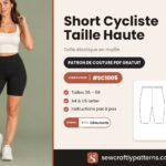 Patron short cycliste gratuit en PDF, SC1005